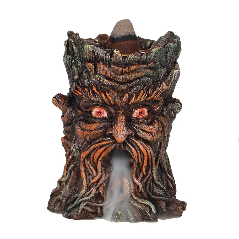 Small Green Man Backflow Incense Burner Spirit Journeys Gifts