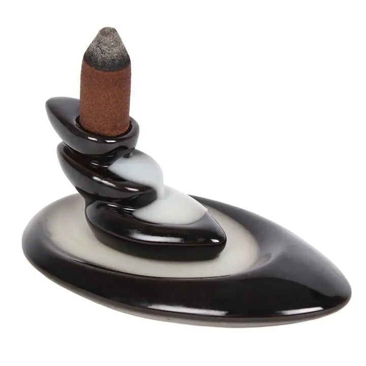 Small Pebbles Backflow Incense Burner Spirit Journeys Gifts