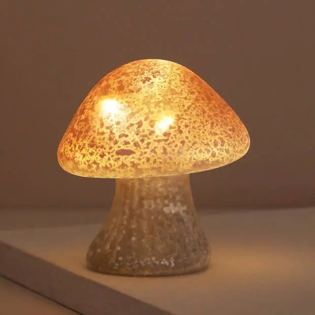 Small Pink Glass Mushroom Light Lisa Angel