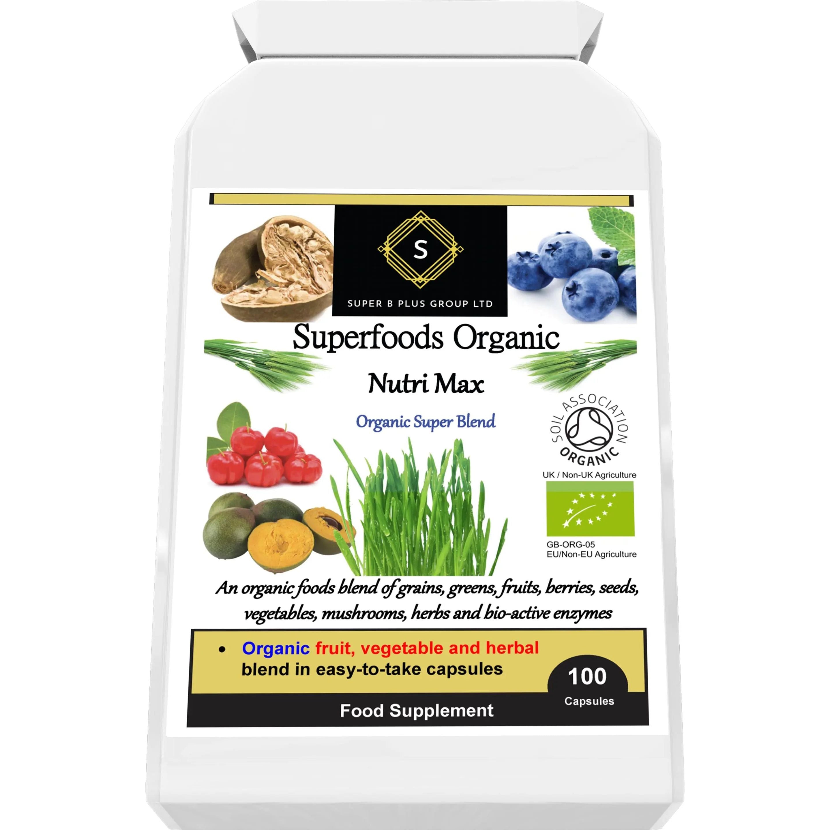 Superfoods Organic Nutri Max SUPER B PLUS GROUP LTD