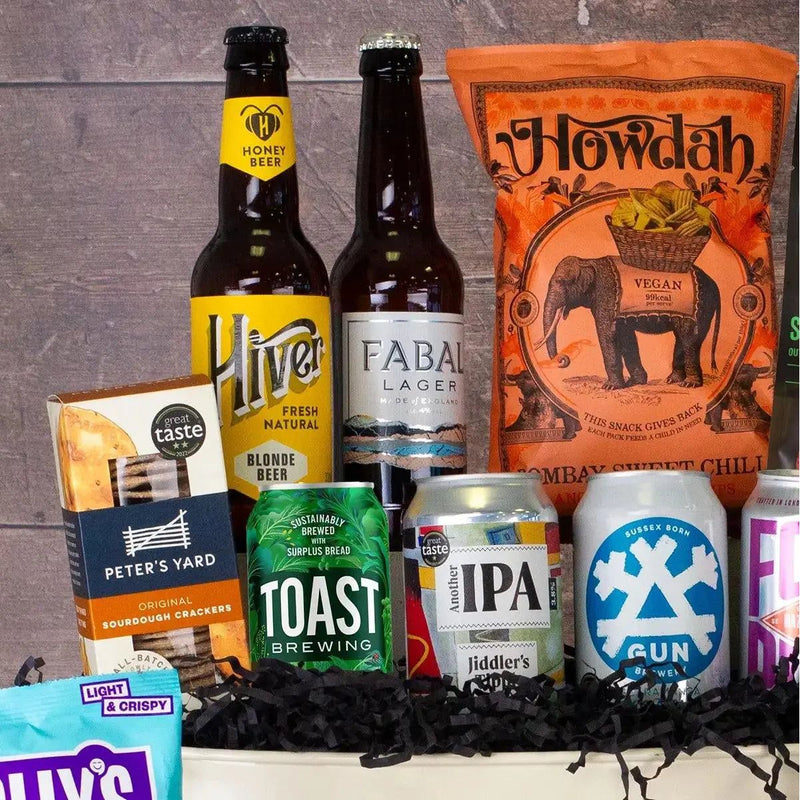 Supersized Beer and Snacks Gift Spirit Journeys Gifts