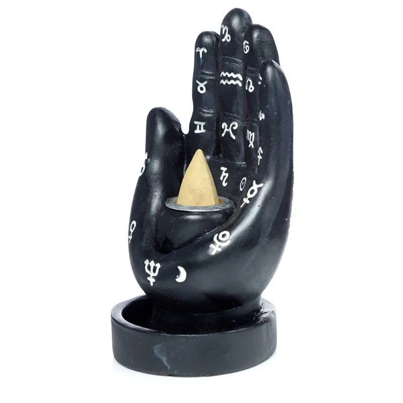 Mantric Hand/Tarot Hand Palm Backflow Incense Burner Spirit Journeys Gifts