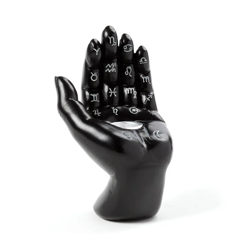 Decorative Incense Cone Burner - Mantric Hand/Tarot Hand Palm MANT04 Puckator