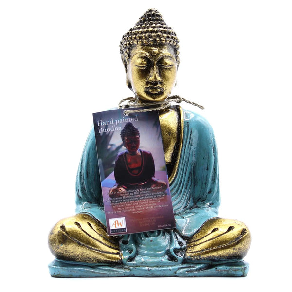 Teal & Gold Buddha - Medium Spirit Journeys Gifts