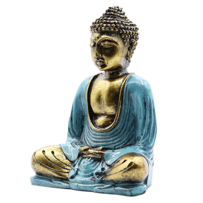 Teal & Gold Buddha - Medium Spirit Journeys Gifts