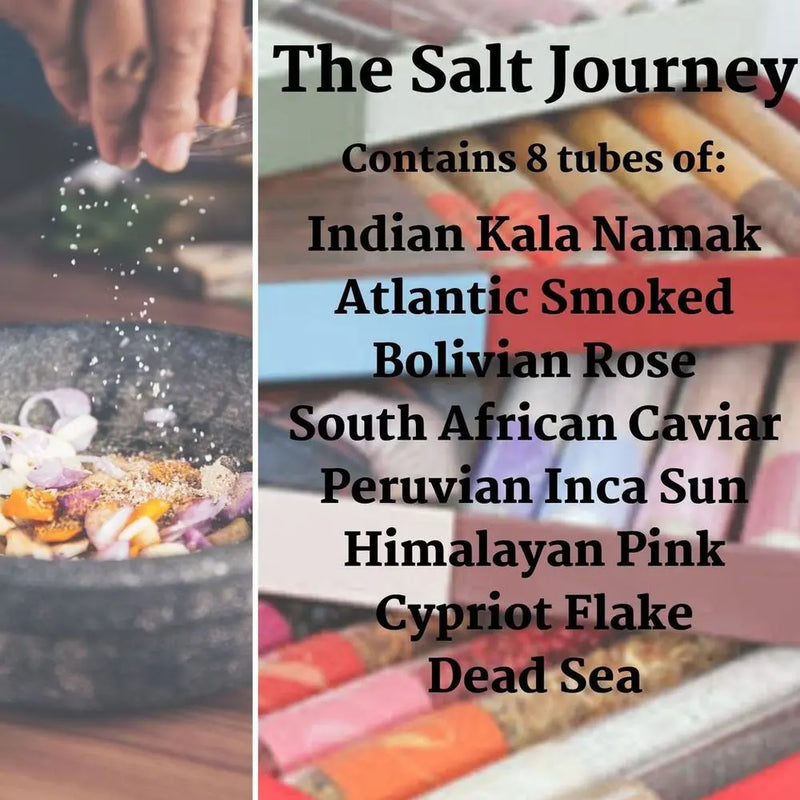 The Salt Journey | Collection of 8 Different Natural Salts eat.art