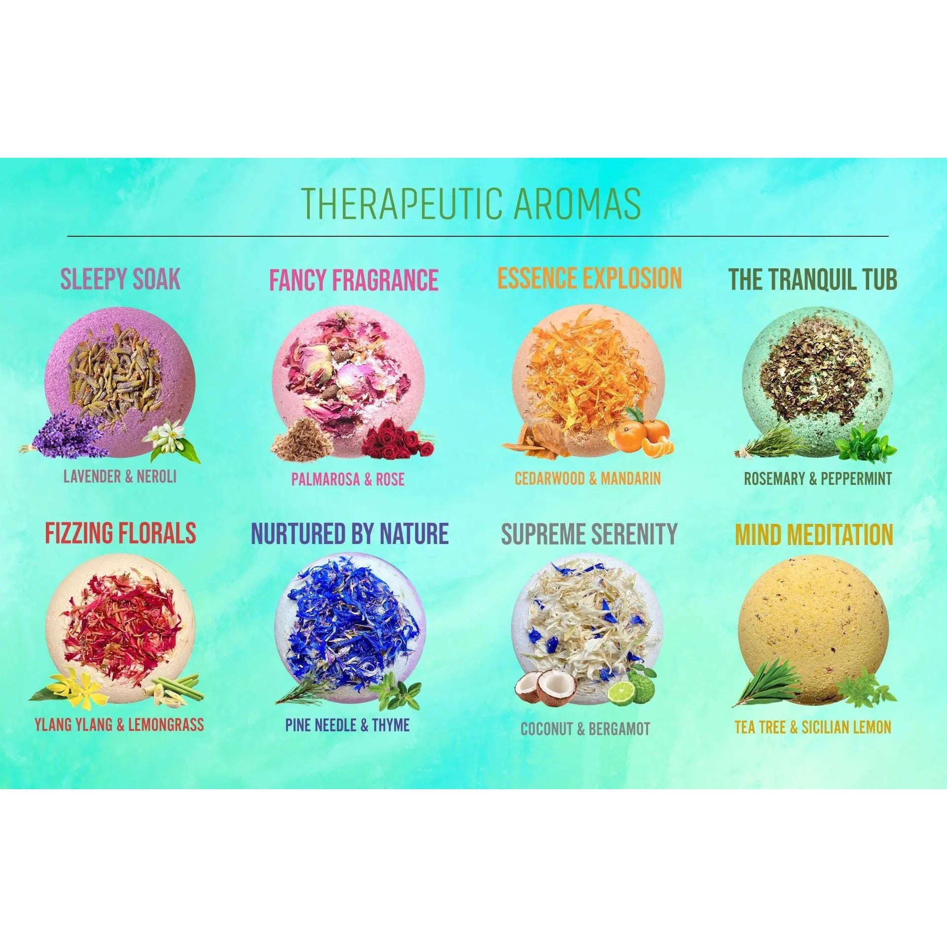 Therapeutic Bath Bomb - Mandarin & Cedarwood Essential Oils Spirit Journeys Gifts