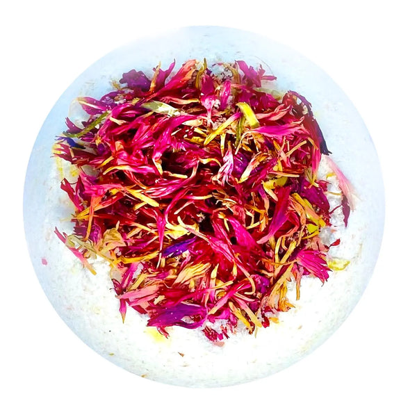 Therapeutic Bath Bomb - Ylang Ylang & Lemongrass Essential Oils Spirit Journeys Gifts