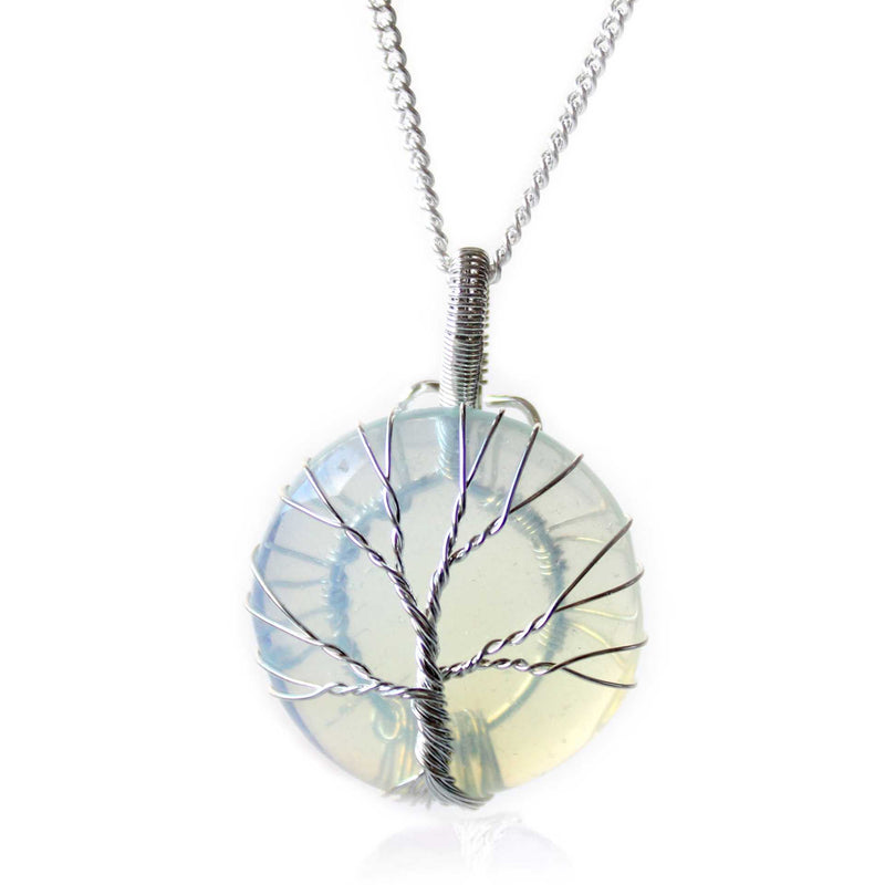 Tree of Life Gemstone Necklace - Opalite Spirit Journeys