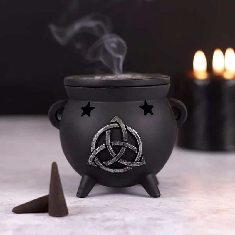 Triquetra Cauldron Incense Cone Holder Unbranded