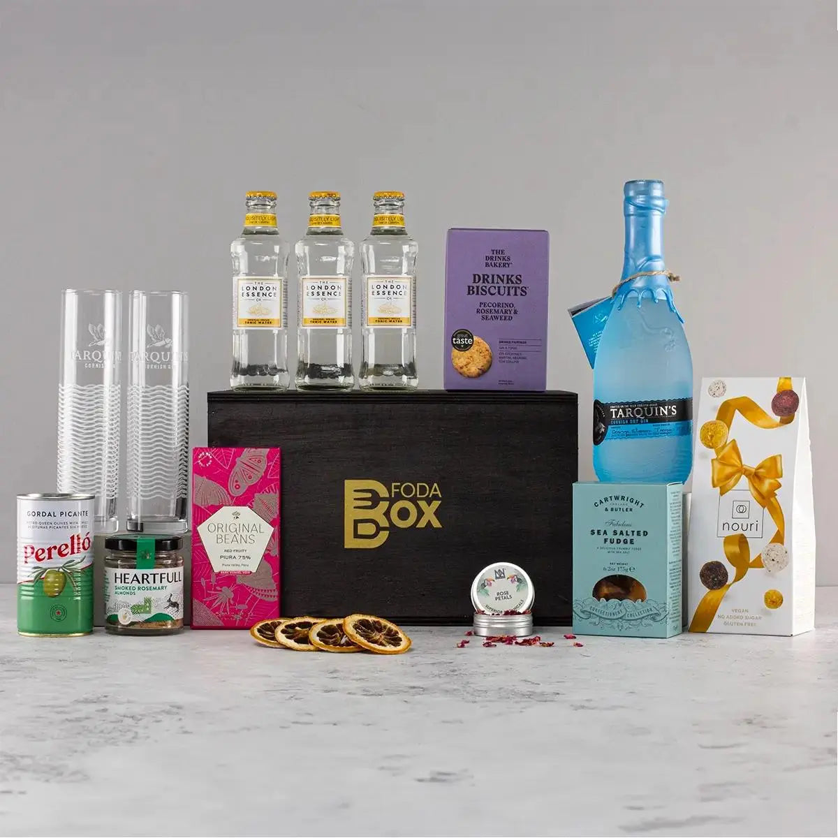 Ultimate Gin Experience Gift Hamper in Luxury Pine Box Spirit Journeys Gifts