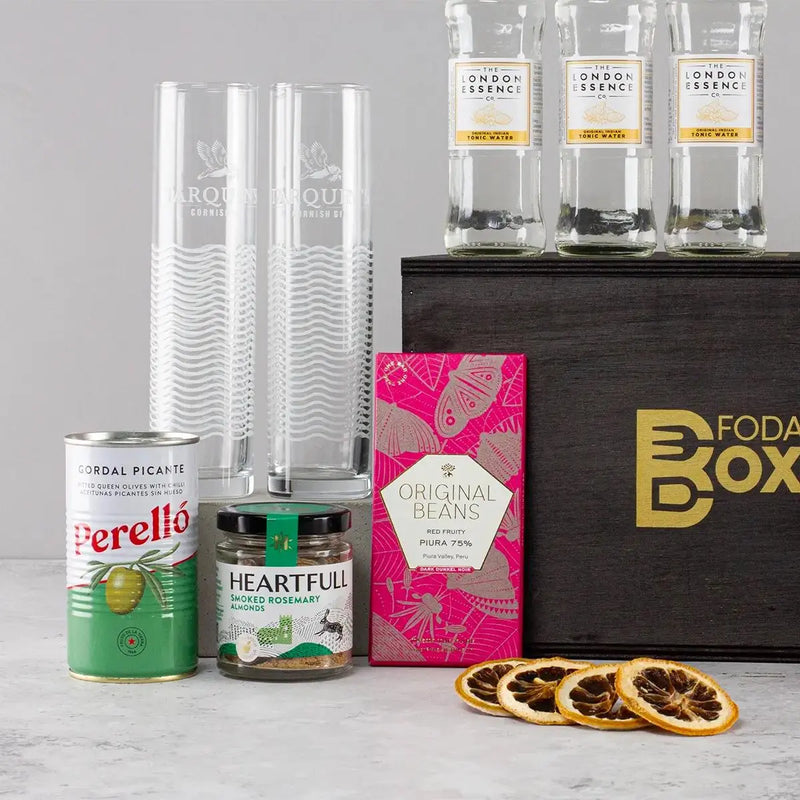 Ultimate Gin Experience Gift Hamper in Luxury Pine Box Spirit Journeys Gifts