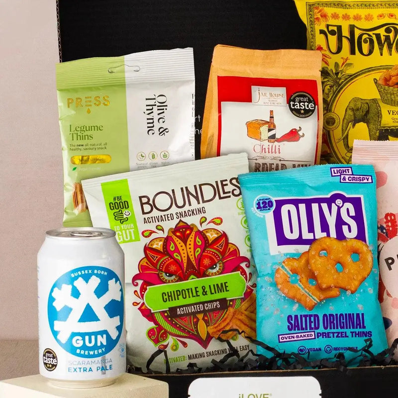 Vegan Man Box - Vegan Beer and Snack Hamper Spirit Journeys Gifts