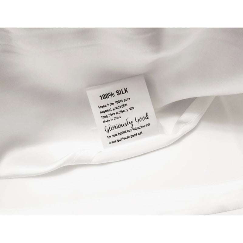 White Mulberry Silk Pillowcase For Gloriously Good Hair & Skin Gloriously Good