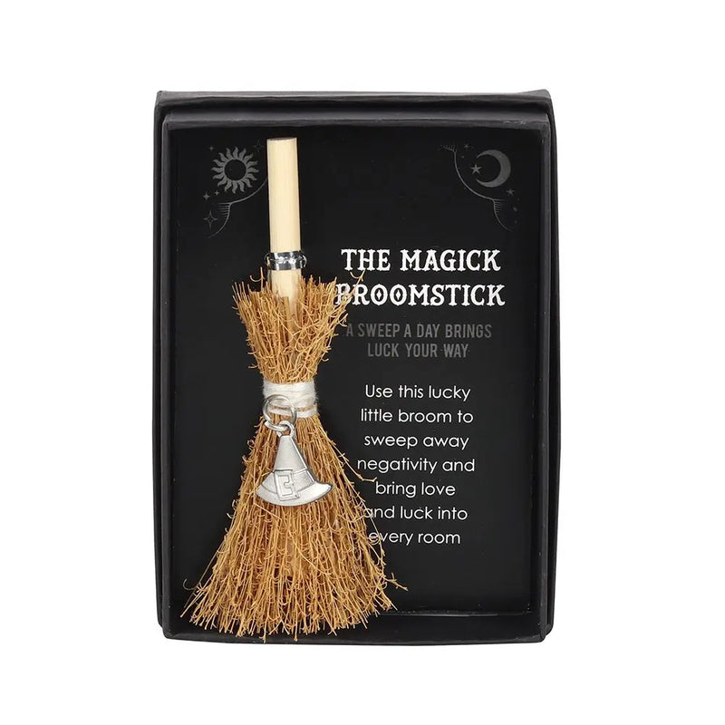 Witch Hat Mini Magick Broomstick Unbranded