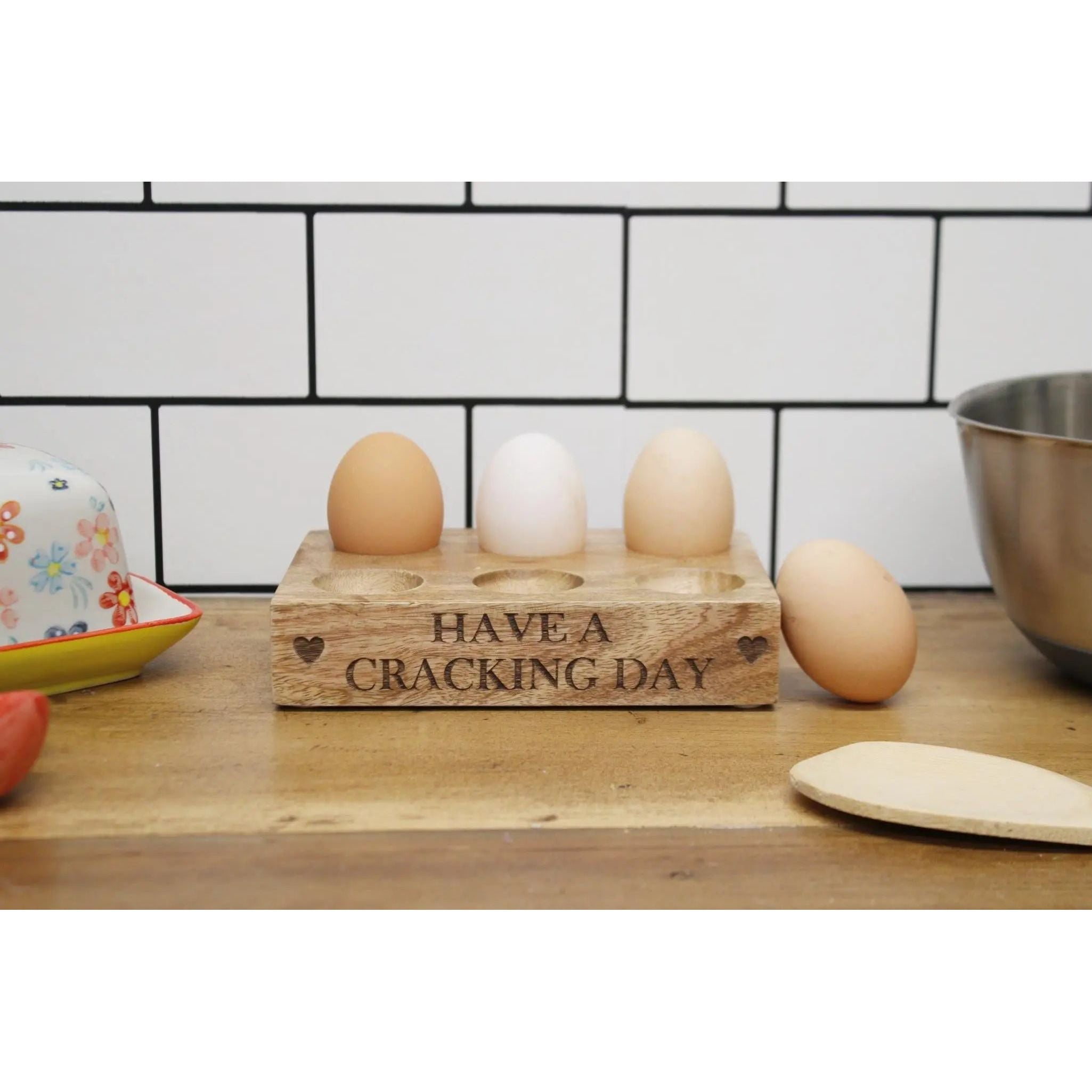 Wooden Egg Holder Order Notifications