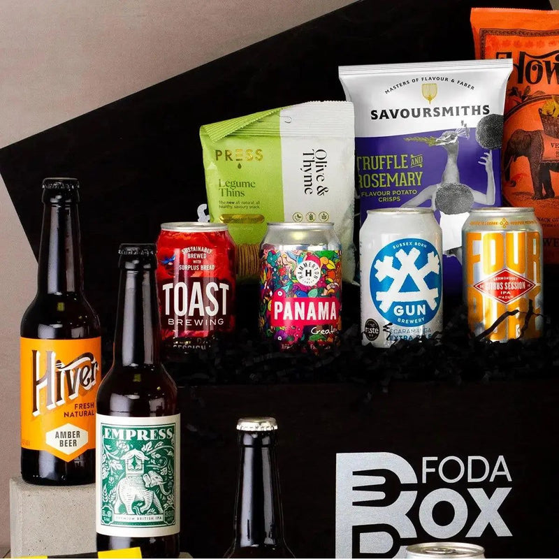 XXL Beer and Snacks Hamper Gift in Luxury Pine Box Spirit Journeys Gifts