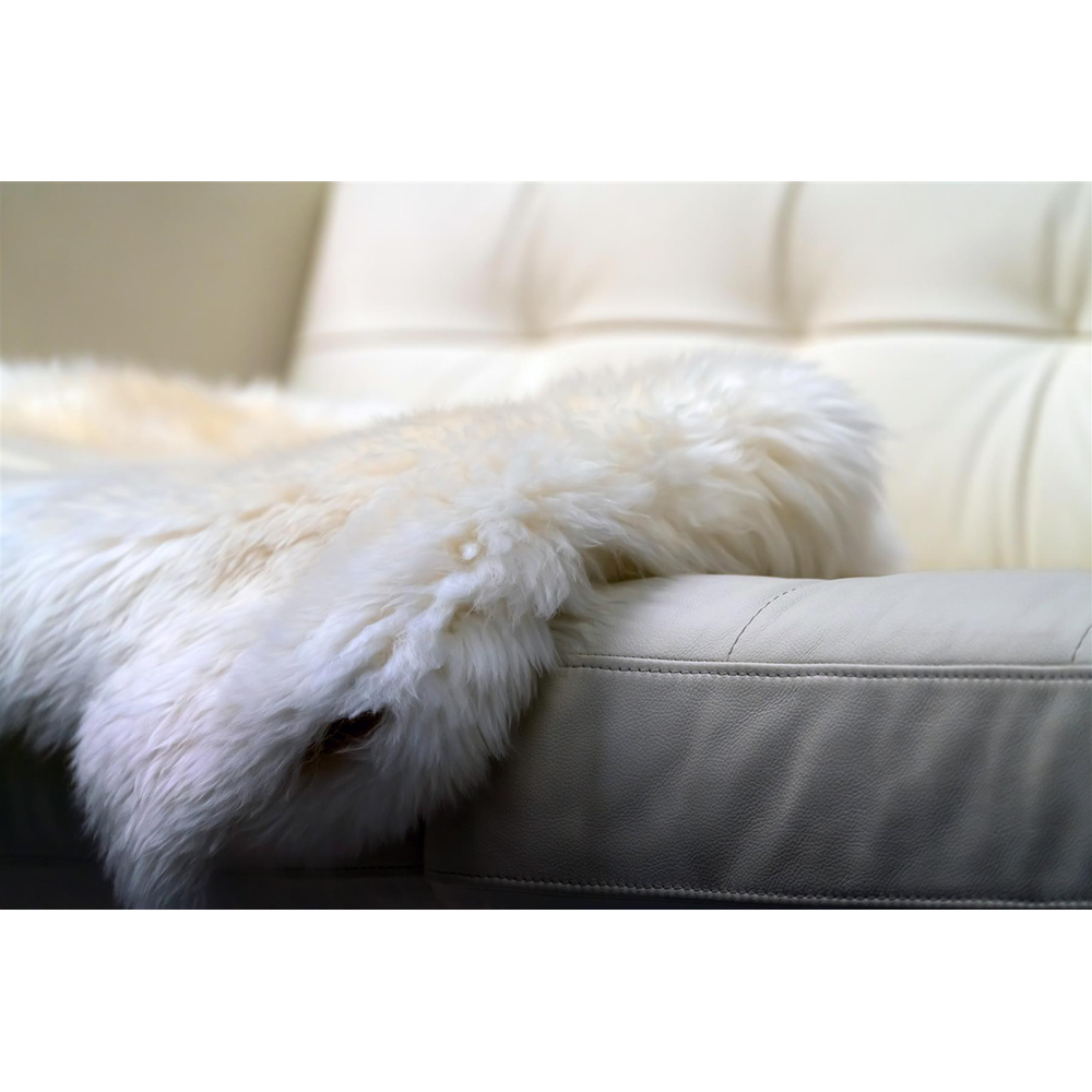 Natural  Sheepskin Rug Single Pelt - Natural Ivory & Cream Colouring