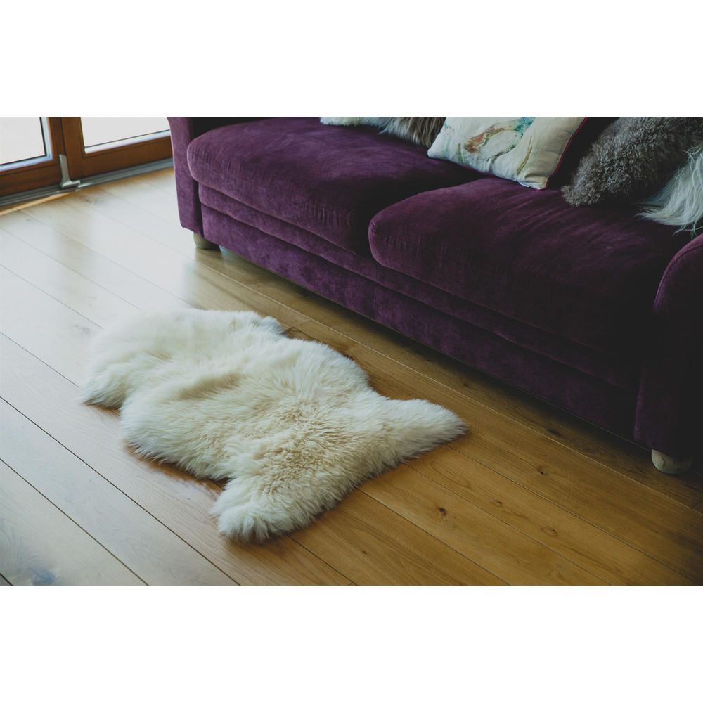 Natural  Sheepskin Rug Single Pelt - Natural Ivory & Cream Colouring