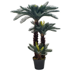 vidaXL Artificial Plant Cycas Palm with Pot Green 125 cm Spirit Journeys Gifts