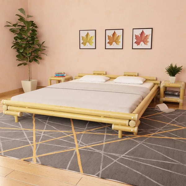 vidaXL Bed Frame Bamboo 180x200 cm Super King Spirit Journeys Gifts
