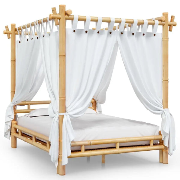 vidaXL Canopy Bed 140x200 cm Bamboo Spirit Journeys Gifts