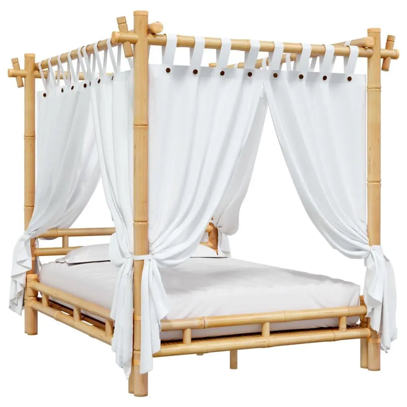 vidaXL Canopy Bed 140x200 cm Bamboo Spirit Journeys Gifts