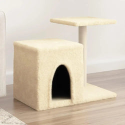 vidaXL Cat Tree with Sisal Scratching Posts Cream 50.5 cm Spirit Journeys Gifts