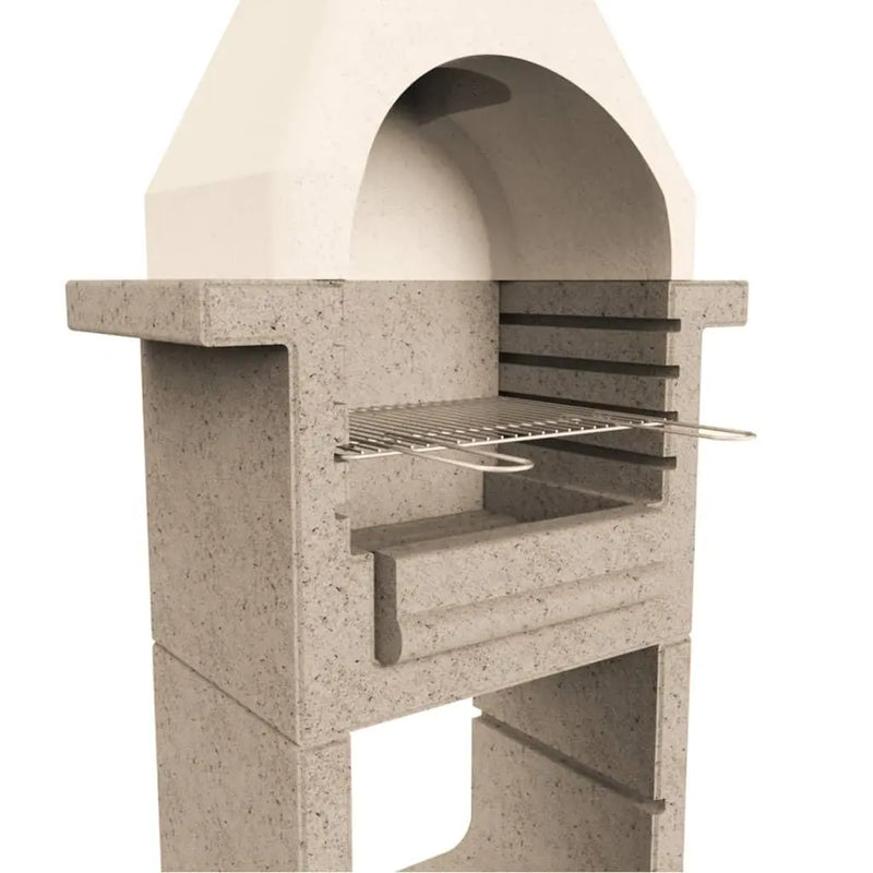 vidaXL Concrete Charcoal BBQ Stand with Chimney Spirit Journeys Gifts