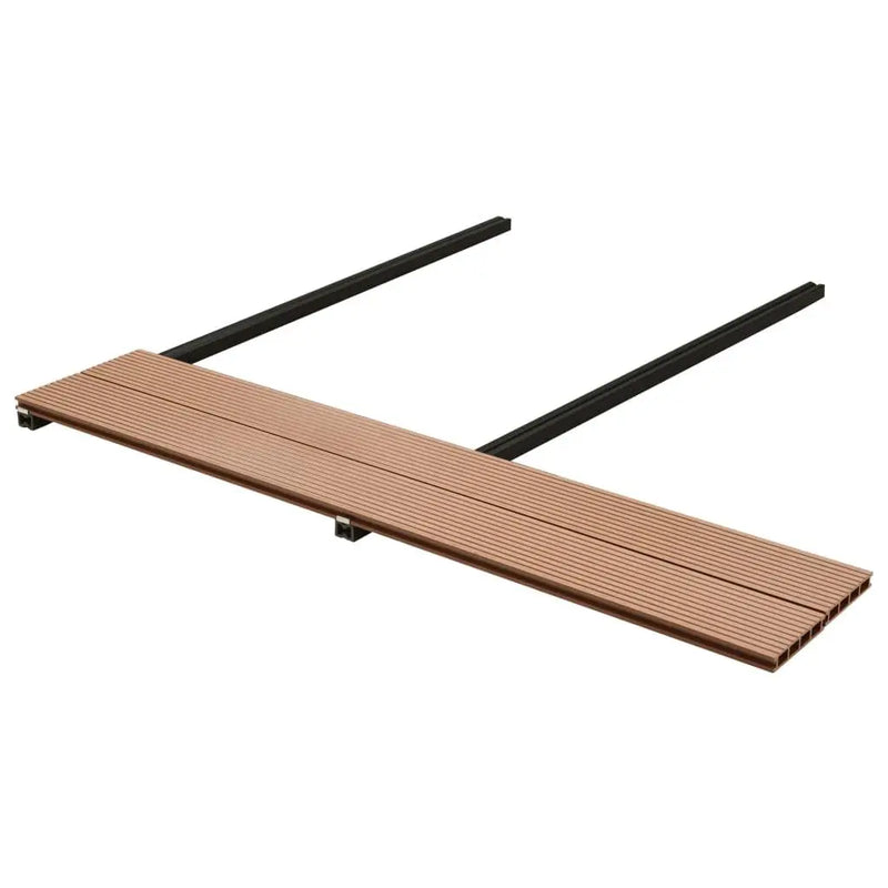 vidaXL WPC Decking Boards with Accessories 40 m² 2.2 m Brown Spirit Journeys Gifts