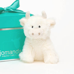 Scottish Highland Cow Mini Cream - 13cm
 Suitable from birth - Spirit Journeys Gifts