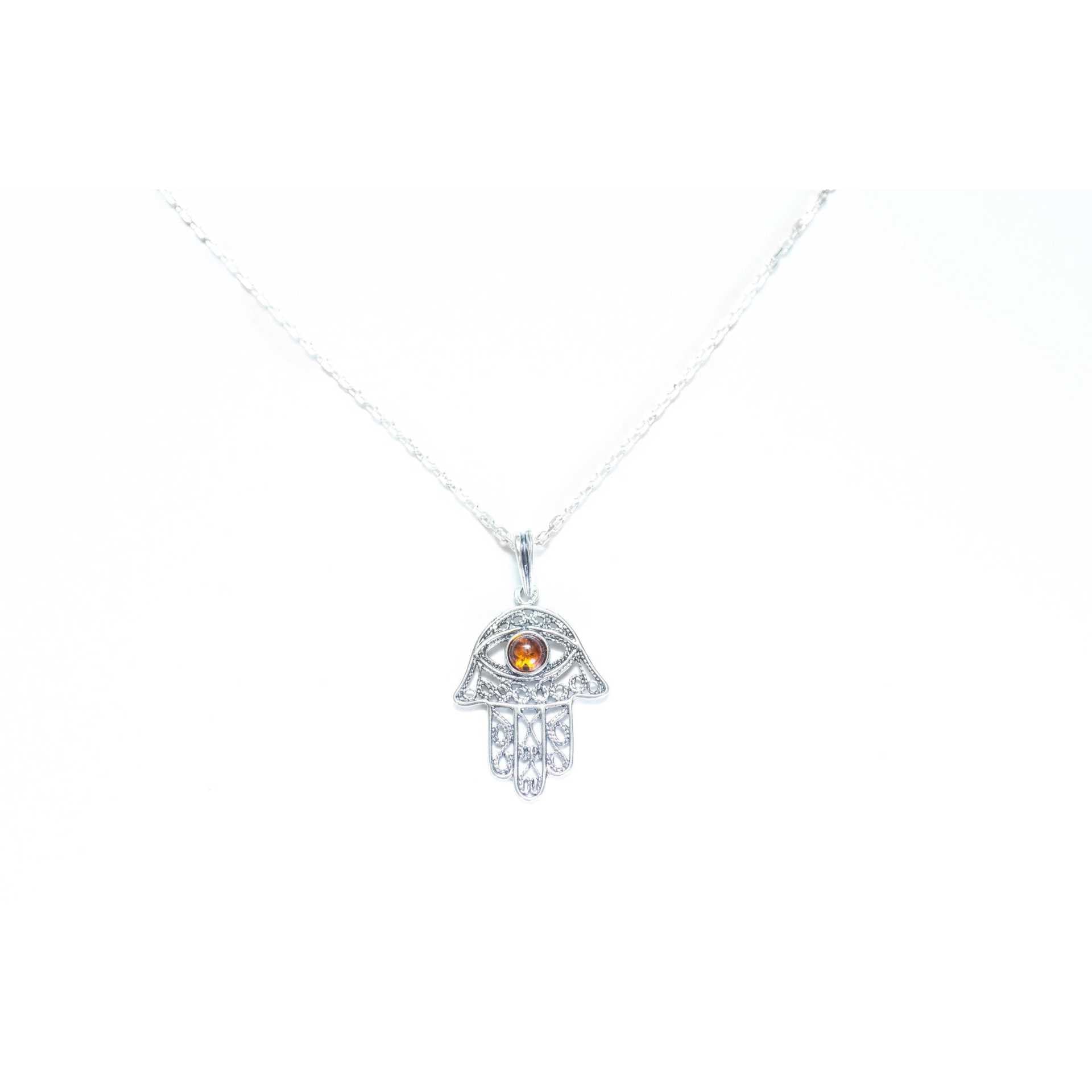 Ajoure Hamsa Pendant Spirit Journeys