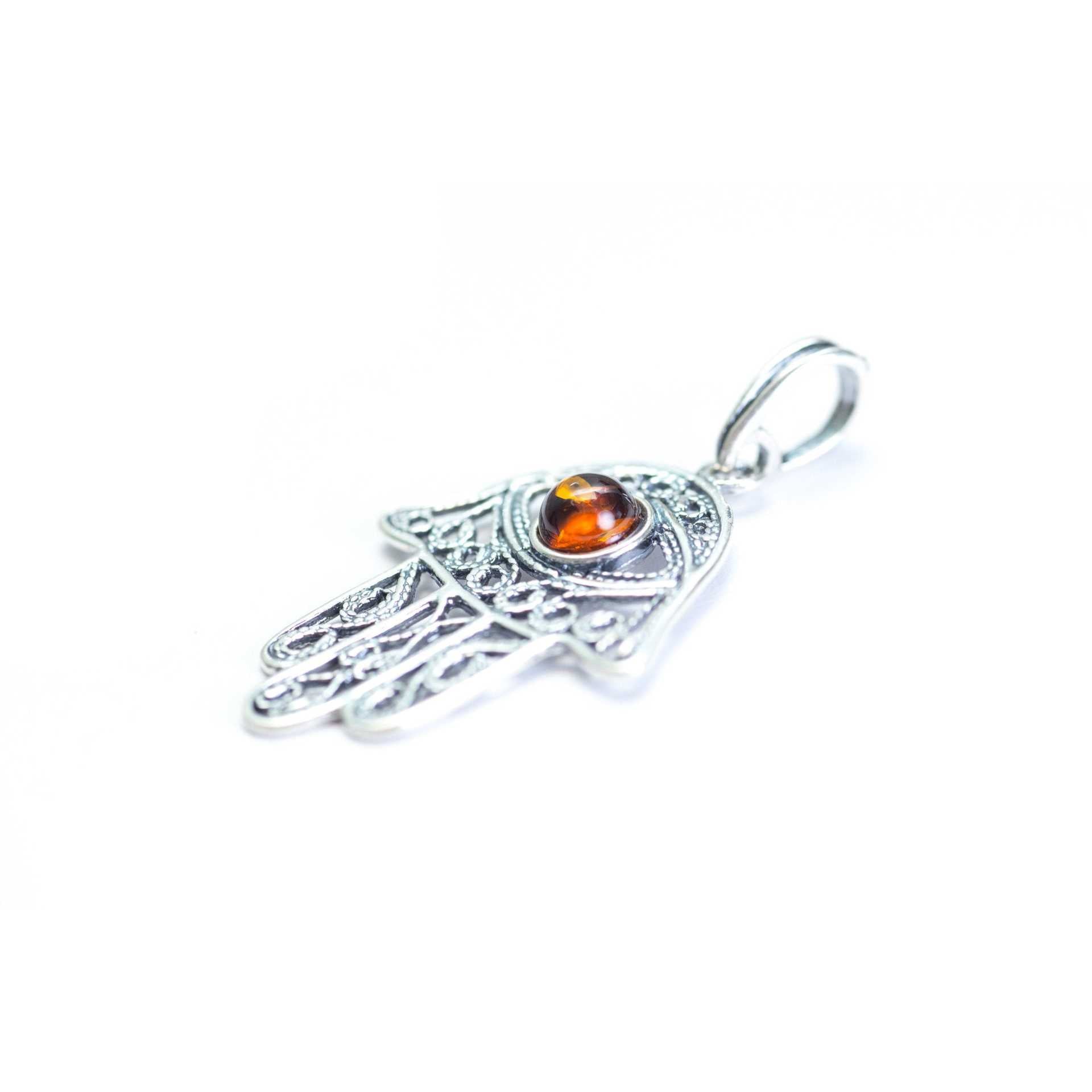 Ajoure Hamsa Pendant Spirit Journeys