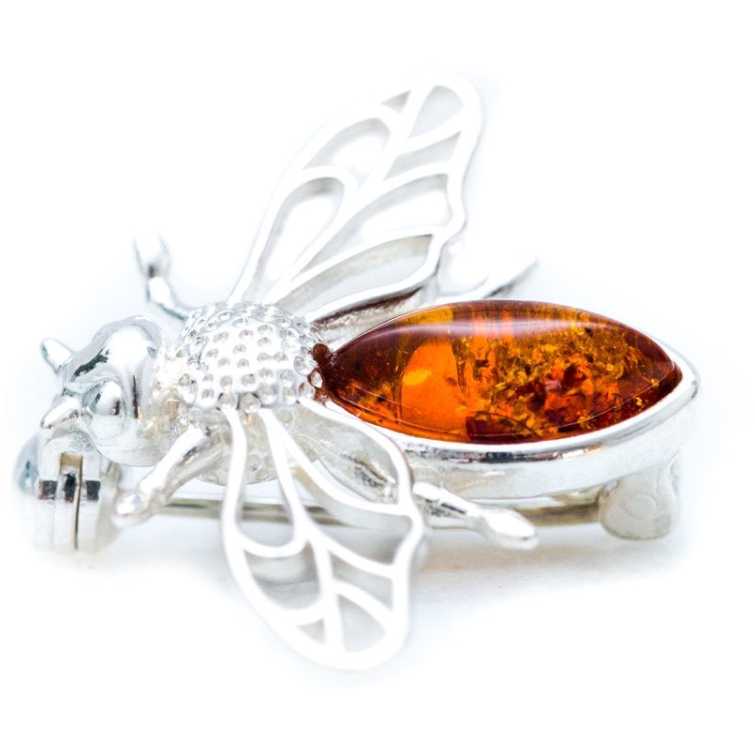 Amber Bee Brooch Spirit Journeys