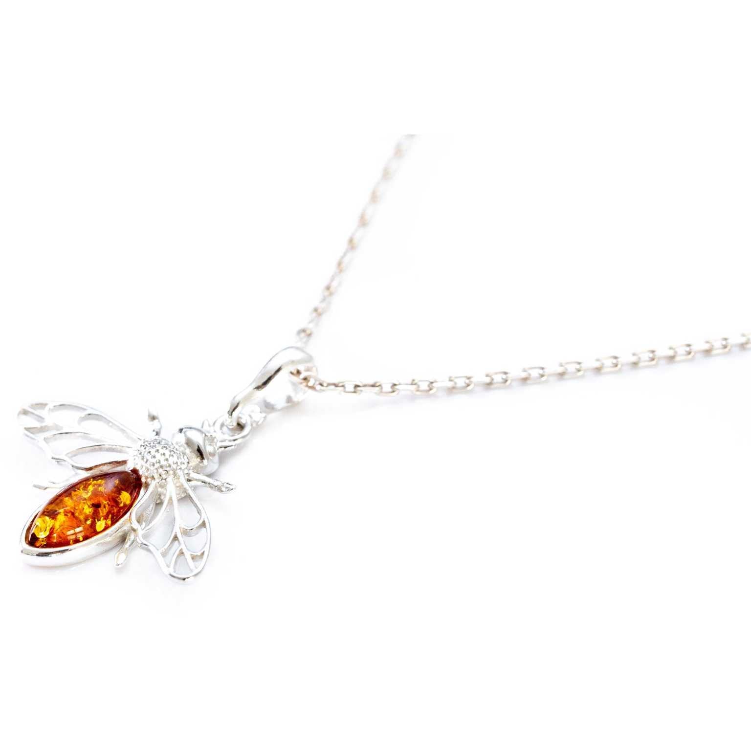 Amber Bee Necklace Spirit Journeys