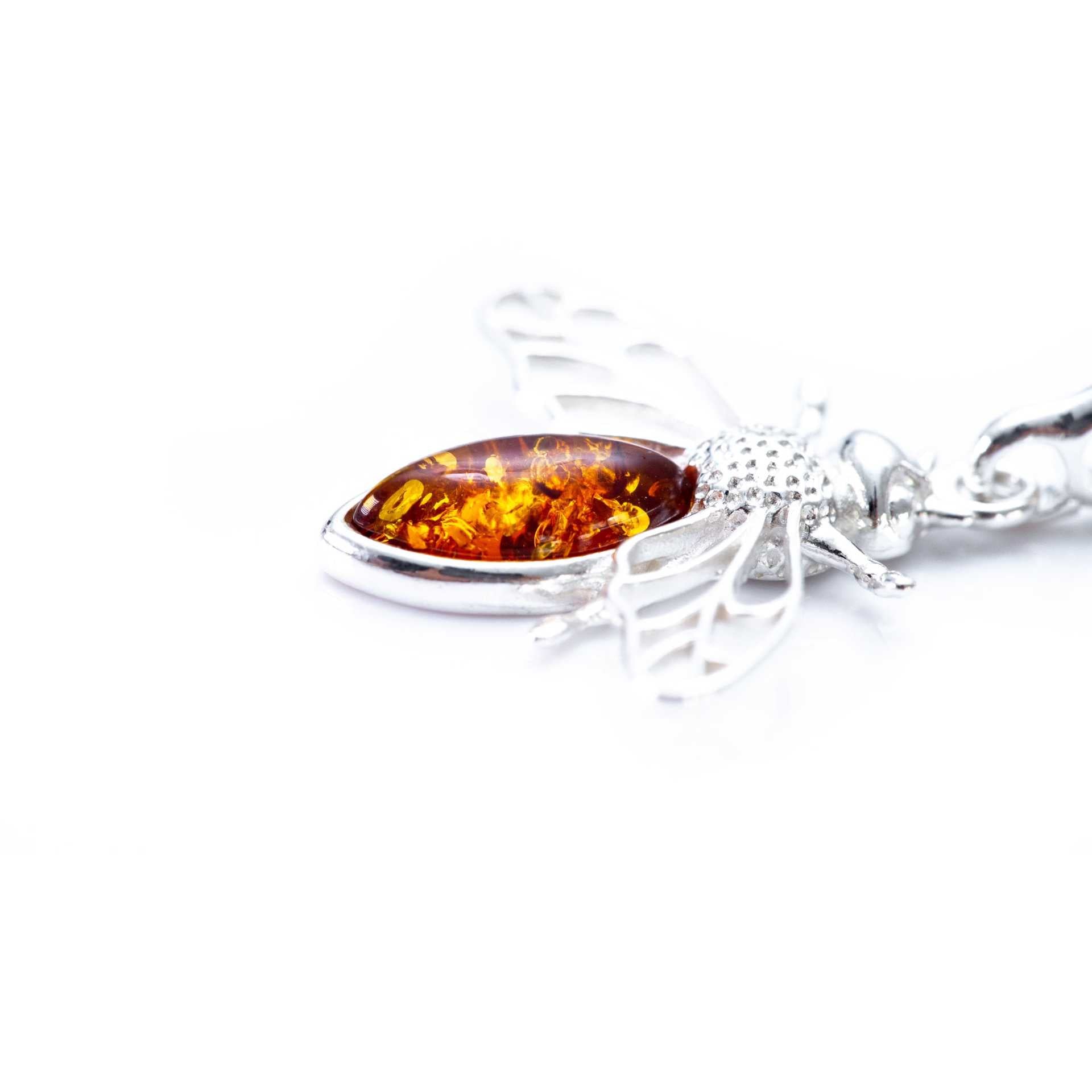 Amber Bee Necklace Spirit Journeys