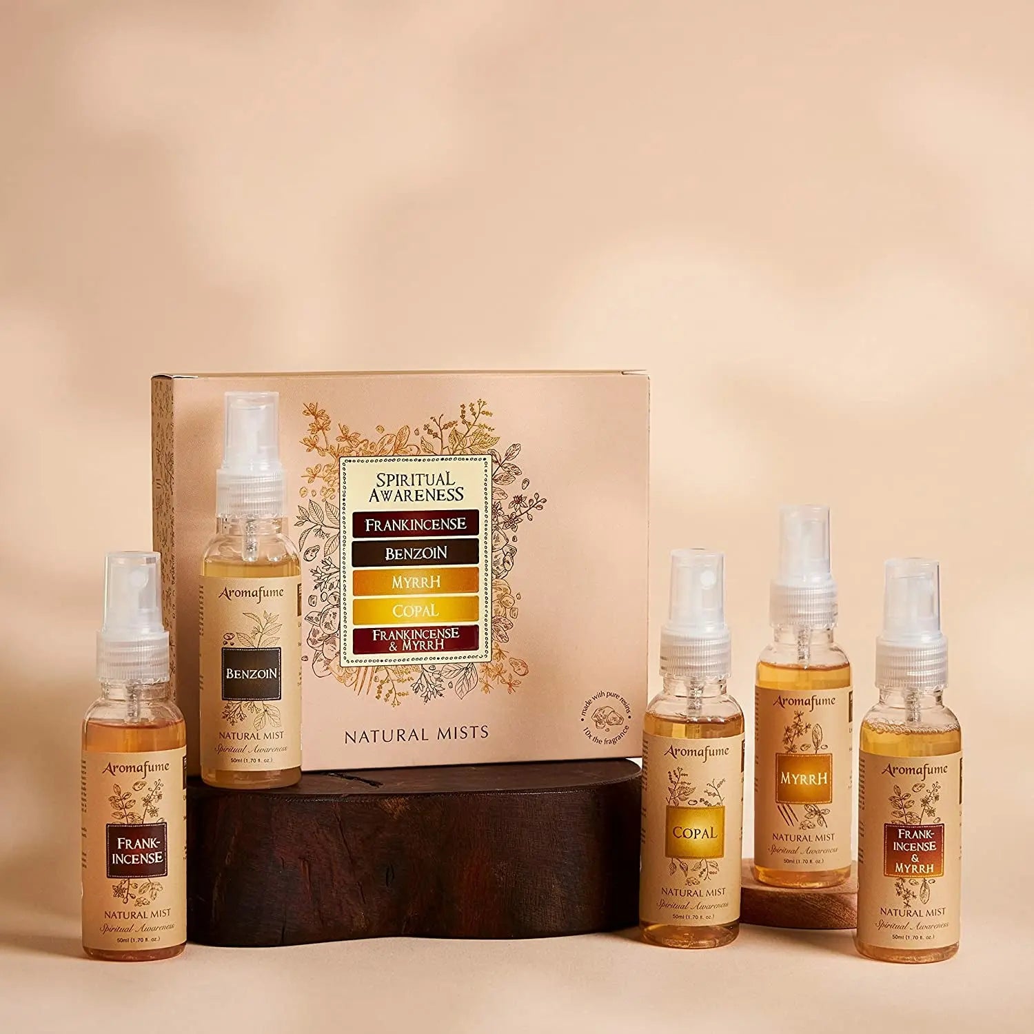 Aromafume Spiritual Awareness - Resin Natural Mist Gift Set 5 x 50ml Spirit Journeys Gifts