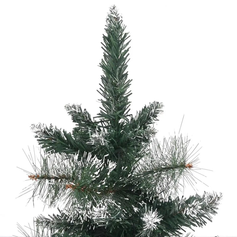 Artificial Christmas Tree with Stand Green and White 60 cm to 90cm PVC vidaXL