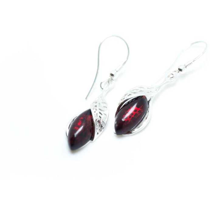 Fancy Top Cherry Red Dangle Earrings Spirit Journeys