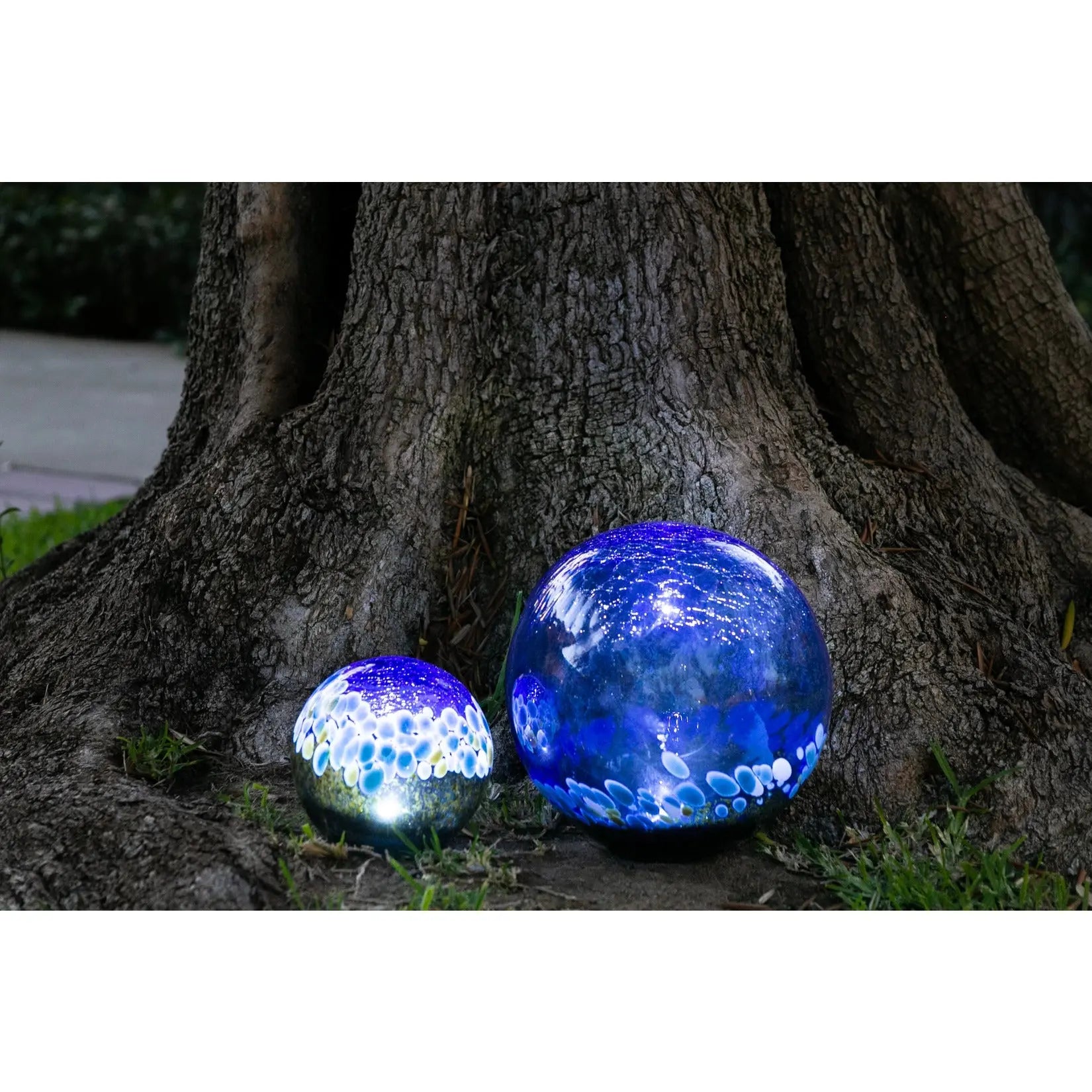 Glass Art Solar LED Orb - 10