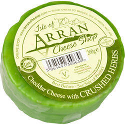 Isle of Arran Cheddar Cheese with Crushed Herbs - Spirit Journeys