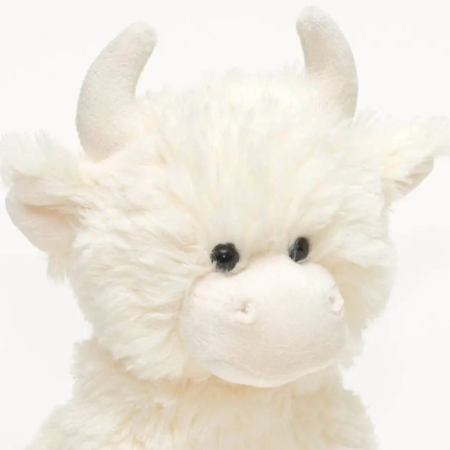 Highland Cow Small Cream Soft Plush Toy  - 20cm #SofterThanASoftThing - CE/UKCA Jomanda #SofterThanASoftThing