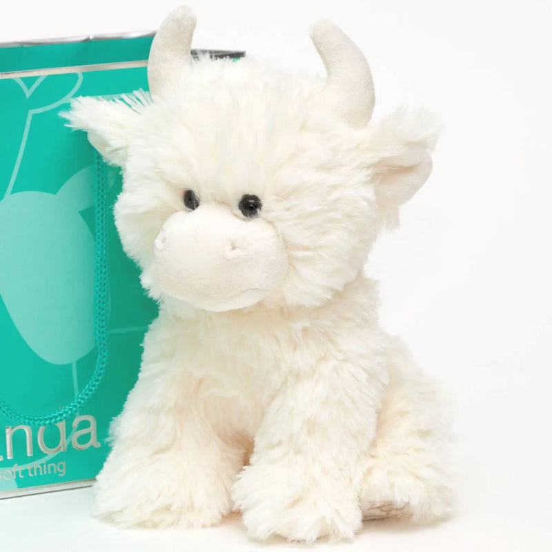 Highland Cow Small Cream Soft Plush Toy  - 20cm #SofterThanASoftThing - CE/UKCA Jomanda #SofterThanASoftThing