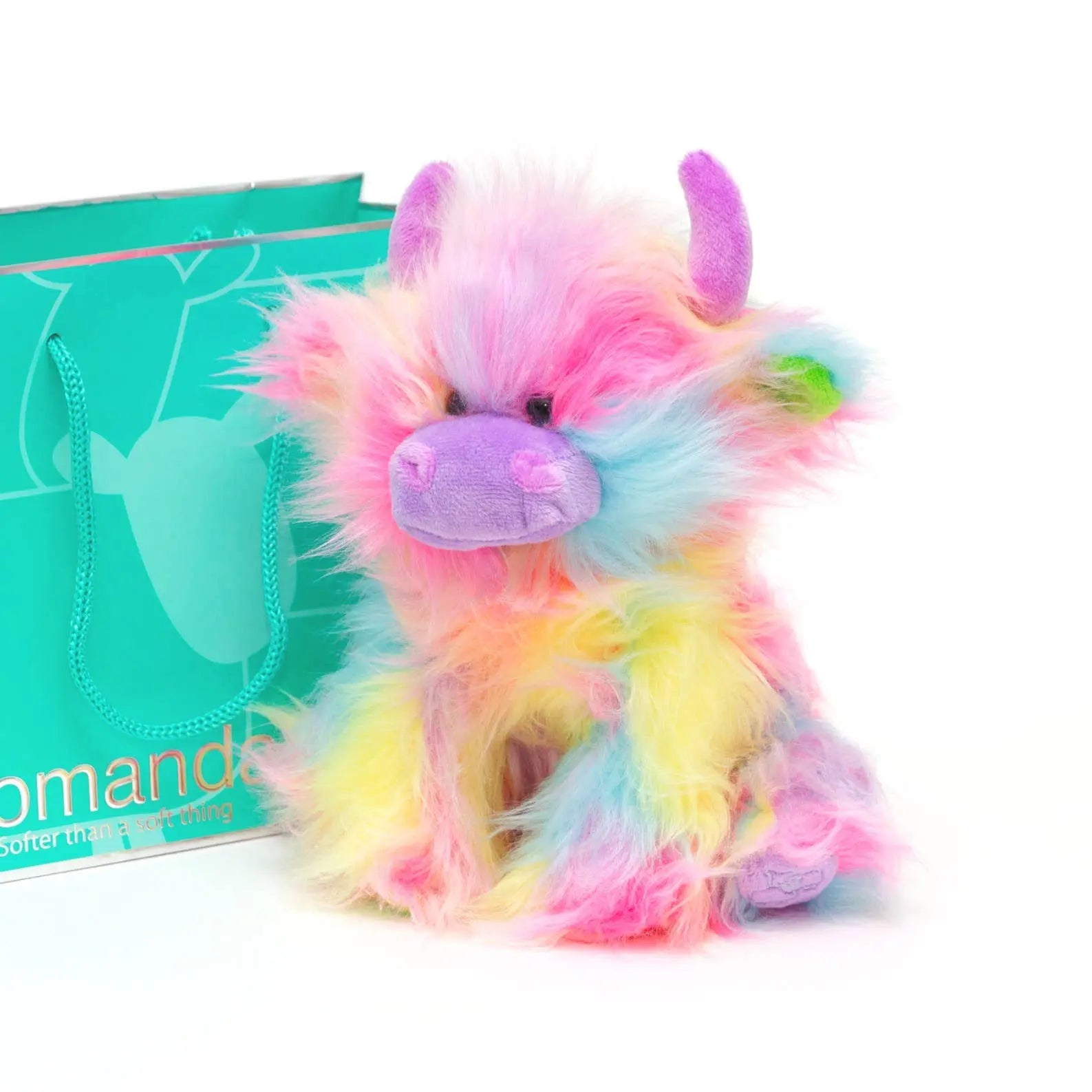 Highland Cow Small Rainbow - 20cm Jomanda #SofterThanASoftThing