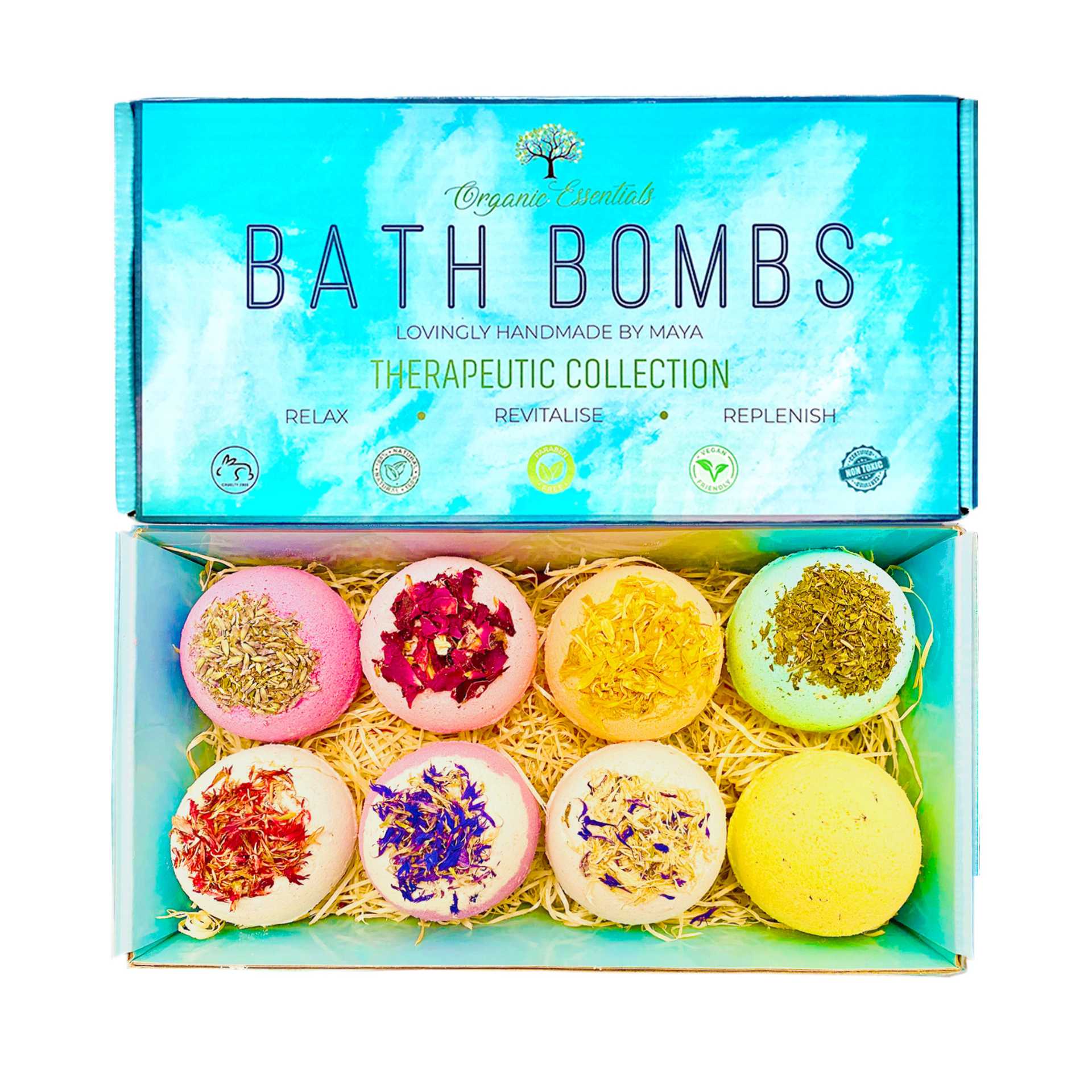 Luxury Therapeutic Natural Bath Bomb Gift Set Spirit Journeys