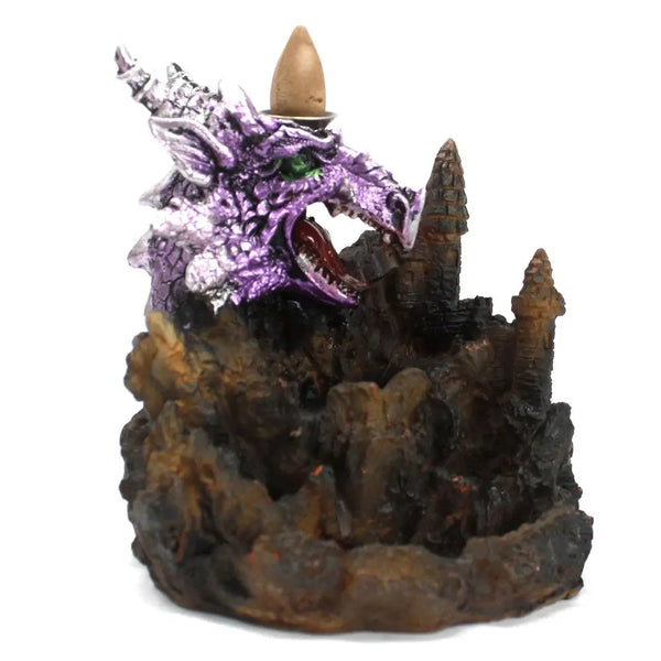 Purple Dragon LED Backflow Incense Burner Ancient Wisdom