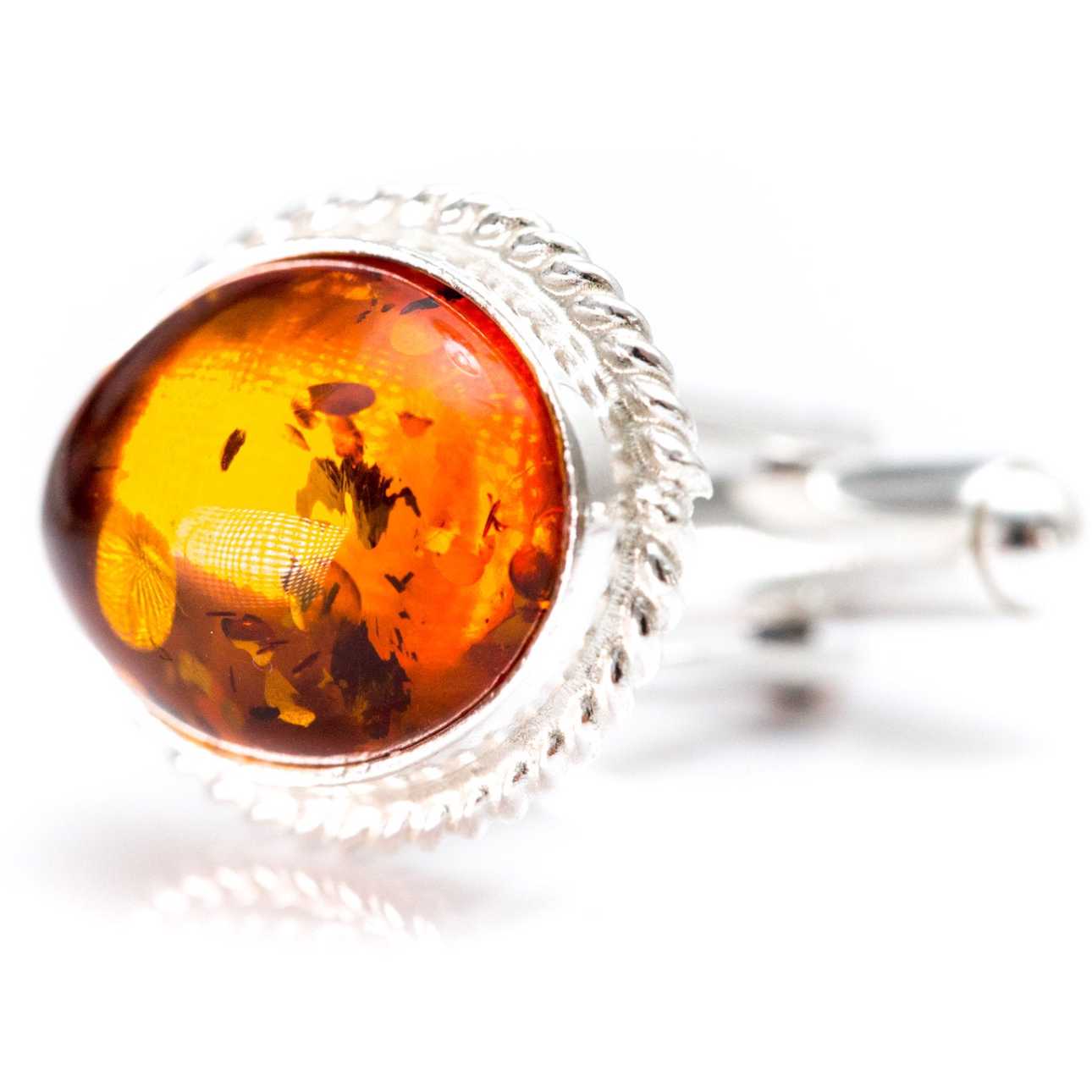 Quintessence Statement Amber Cufflinks Spirit Journeys