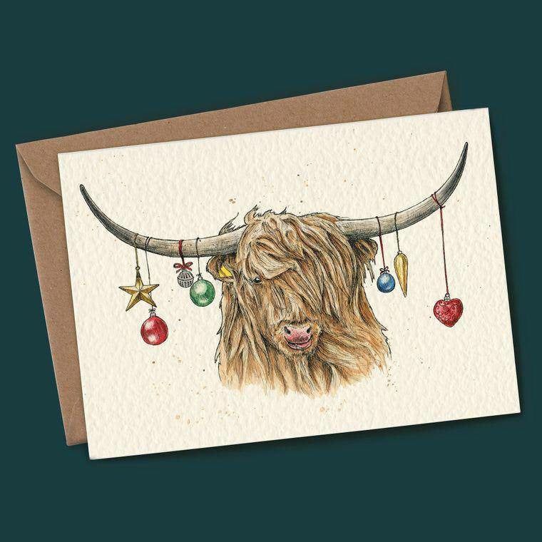 Highland Cow Greeting Card - Spirit Journeys