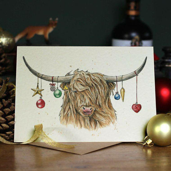Highland Cow Greeting Card - Spirit Journeys