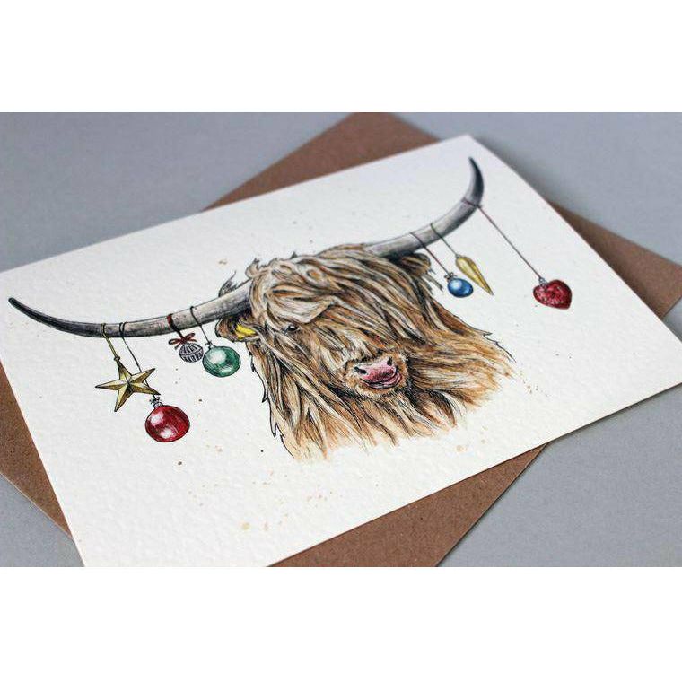 Highland Cow Greeting Card - Spirit Journeys